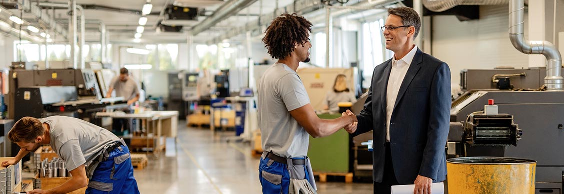 People working in a factory